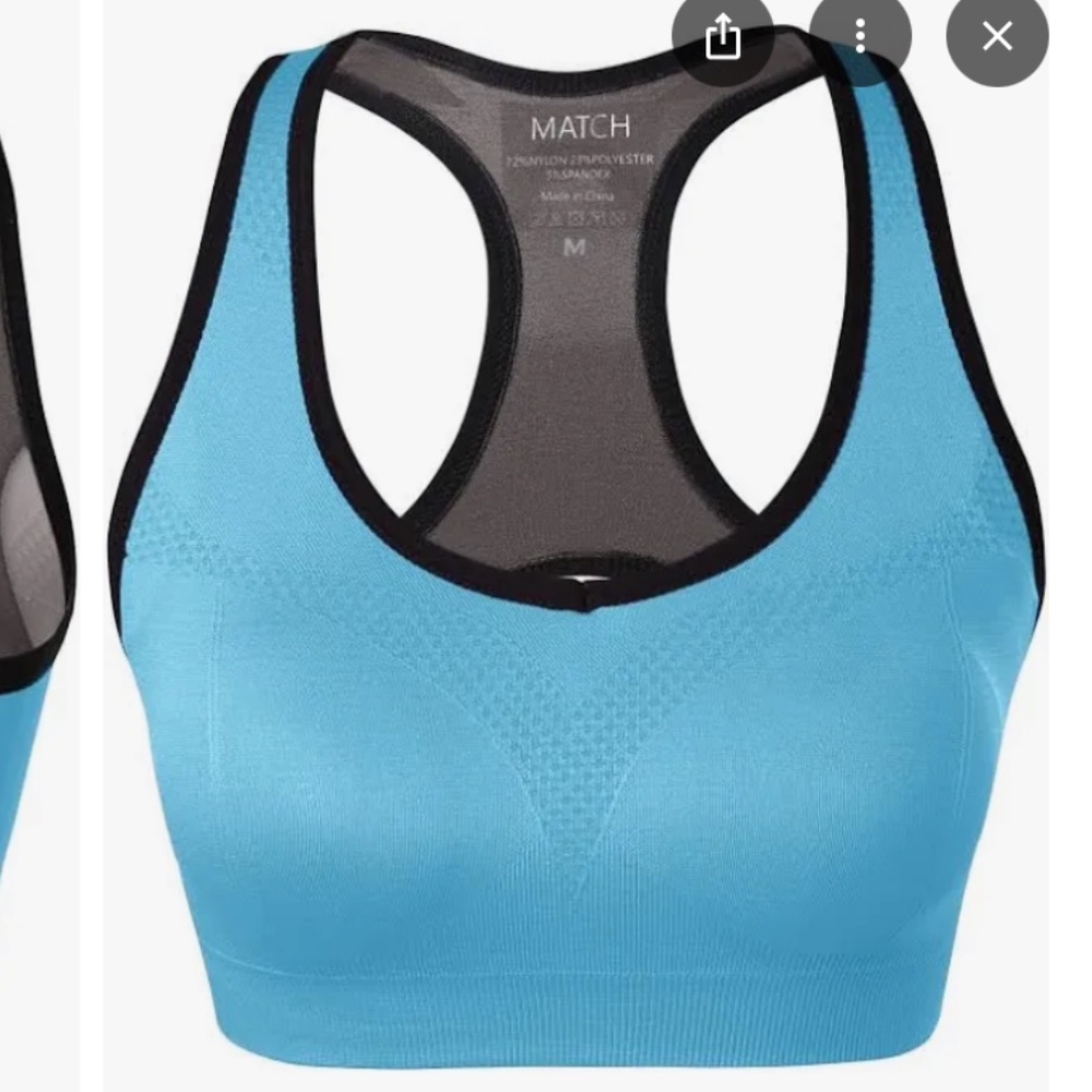 NWT Match Racerback Sports Bra Sz L